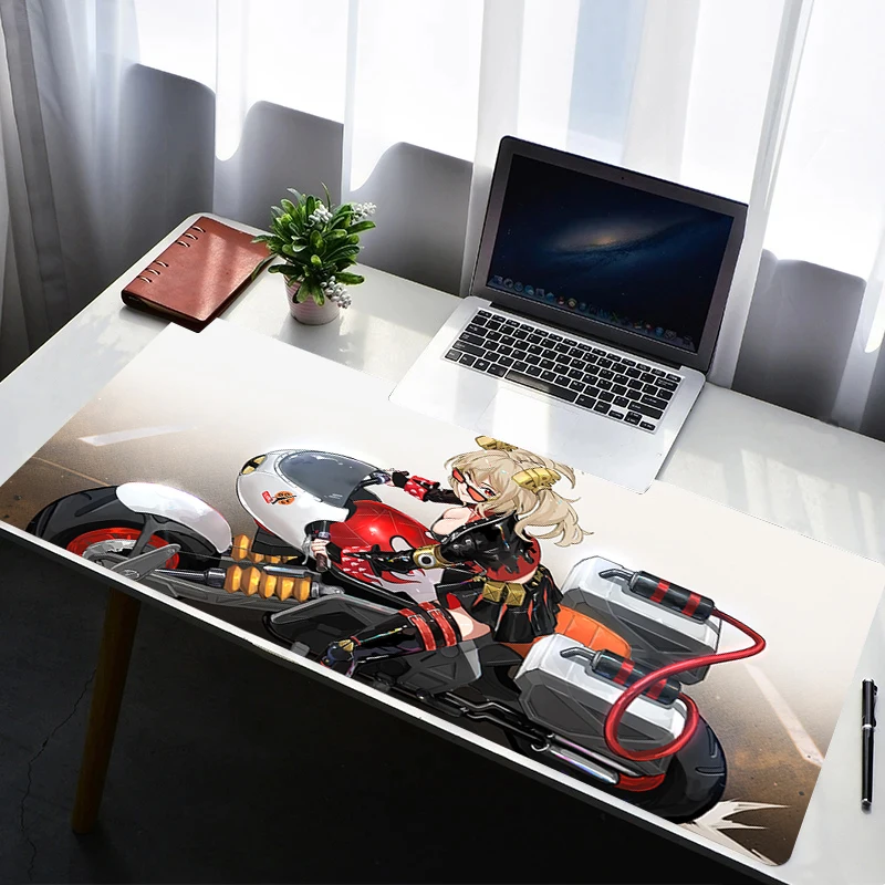 

Mouse Pad Office PC Gaming Accessories Keyboard Pad Anime Zenless Zone Zero Burnice White Rubber Mousepad Laptop Desk Mouse Mat