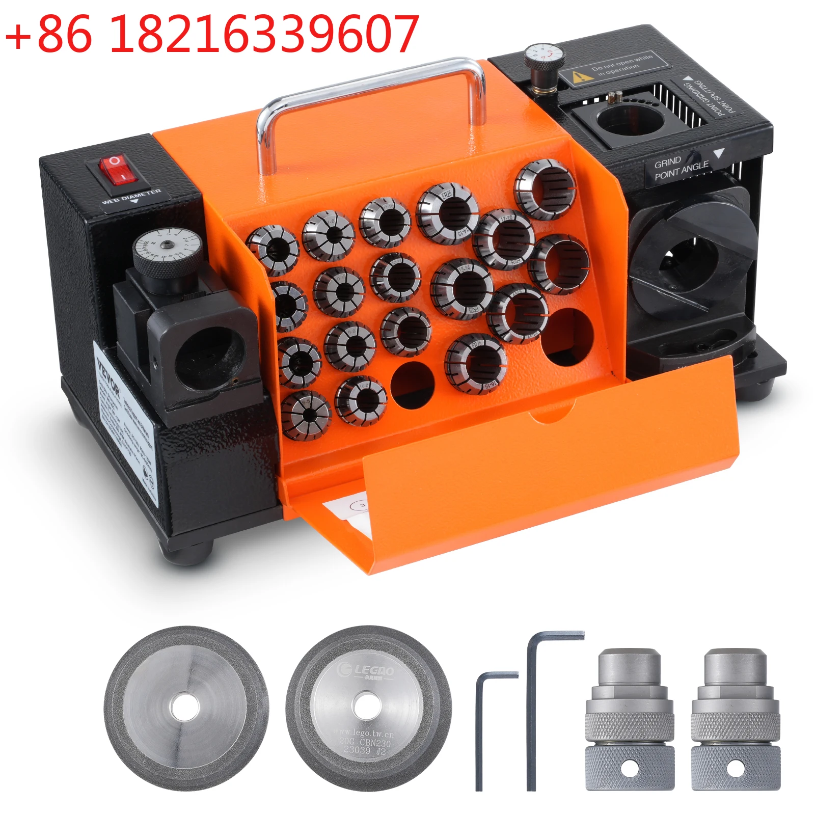 

TAO SucceBuy Заточной станок для сверл MR-13A MR-13B MR-20G, портативный заточный станок с цангами 18/11 для мастерских