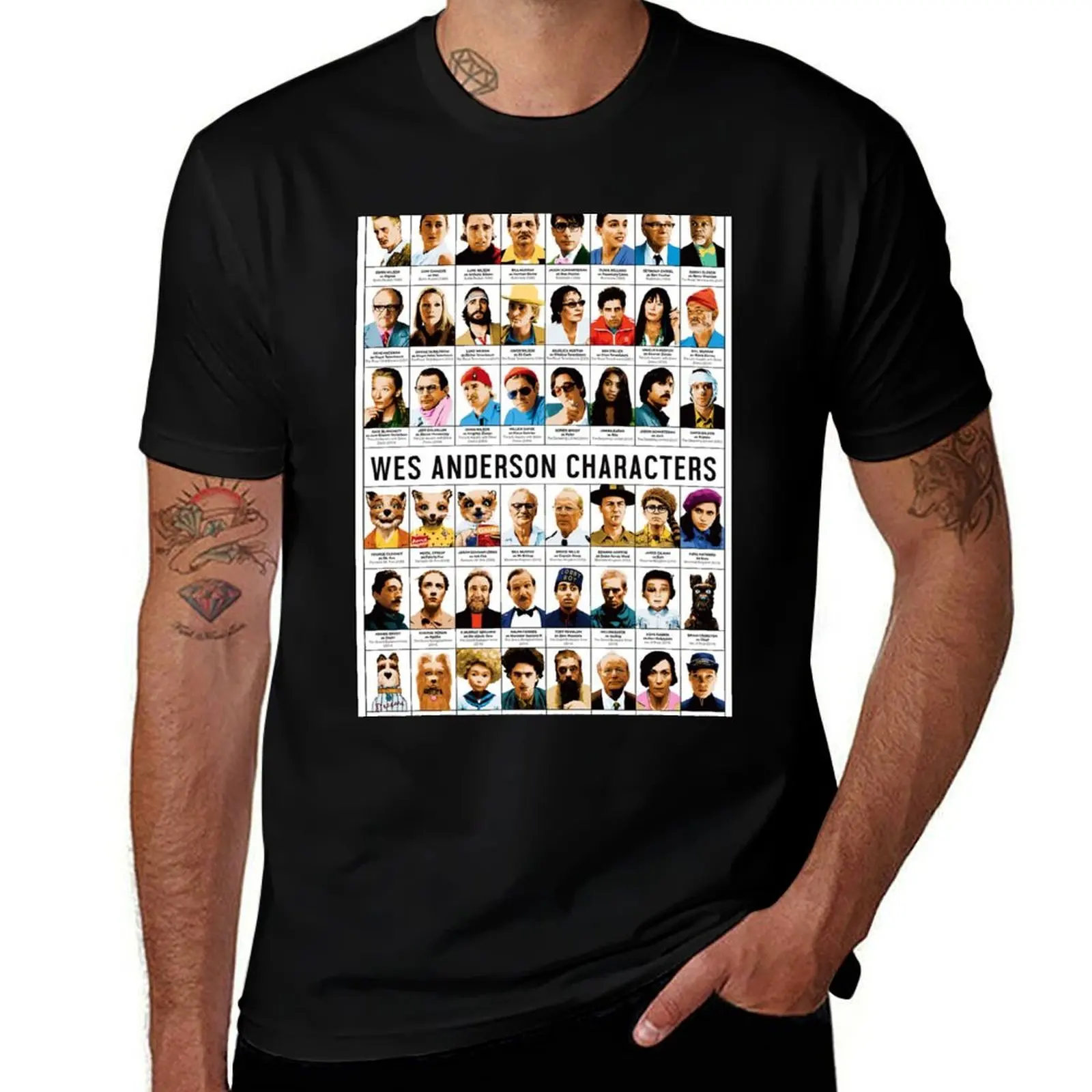 

shirt shirt t man Characters man t T-Shirt for graphic personalised vintage cotton Wes shirts Anderson t
