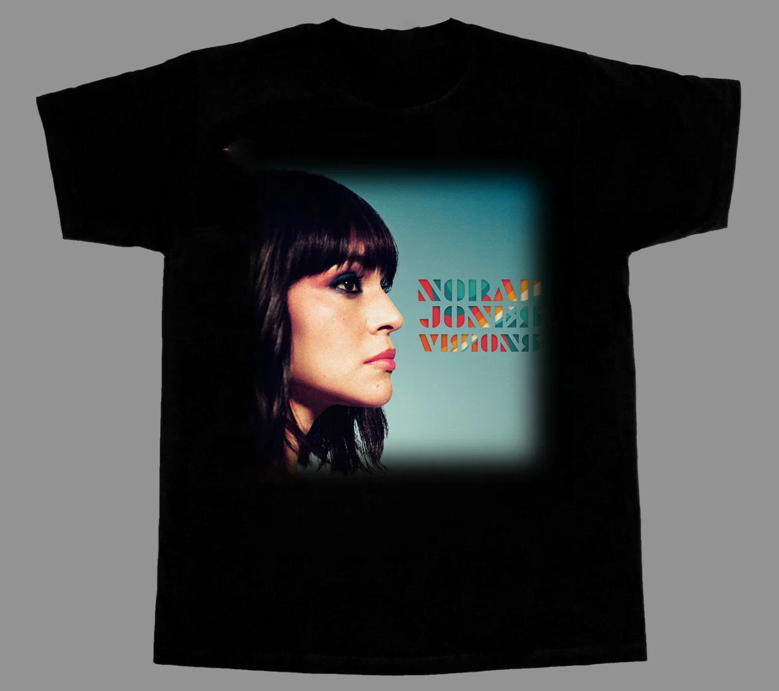 Norah Jones Visions T-Shirt manches courtes homme, en coton noir, taille S à 5XL HB35