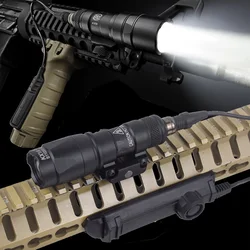 Tactical Metal SureFire M300 M300B M300C Airsoft Weapons Gun Light Hunting Flashlight Torch With Dual Function Pressure Switch
