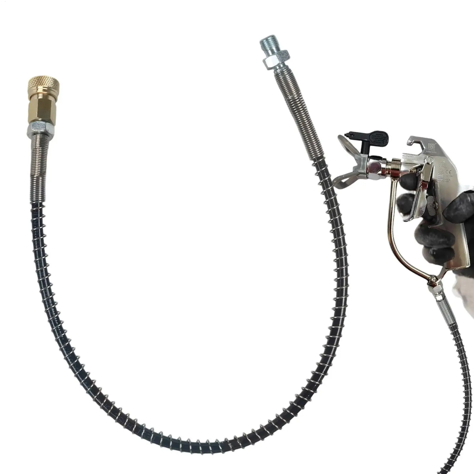 Air Compressor Hose 19.69inch Anti-knot Flexible Tank Filling Tube 4500psi Inflation Device Adapter High Pressure Air Compressor