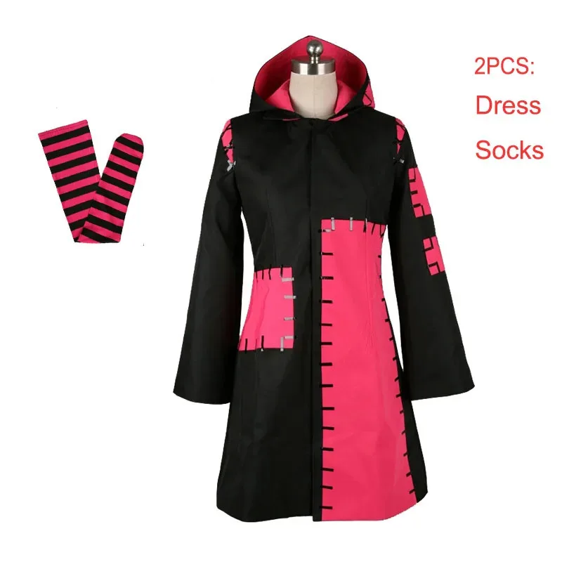 Projekt Diva – Miku Cosplay Kostüm Tokyo Teddybär Kleid mit Socken Vocaloid Virtual Singer für Halloween Requisiten Anzug hj5.6