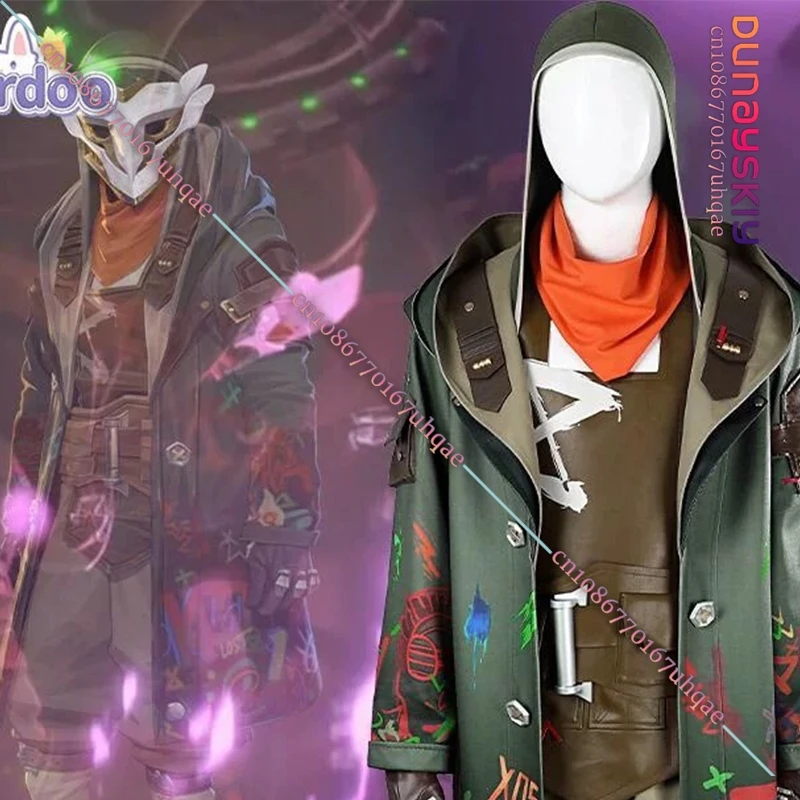 Arcane Ekko Косплей Костюм Мальчик Who Shattered Time Игровая Униформа Игровая Маска Обувь Наряды Ролевая Игра Карнавальный Костюм Для Мужчин