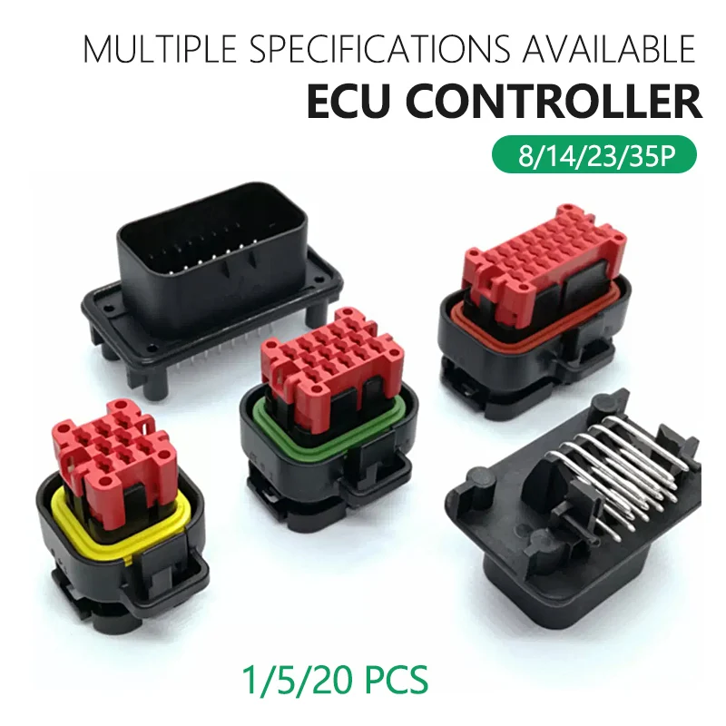 1/5/20PCS ECU Controller 8 14 23 35Pin Positions AMPSEAL PCB Mount Housing Plug Header Vertical Male Connector 776228-1 770680-1