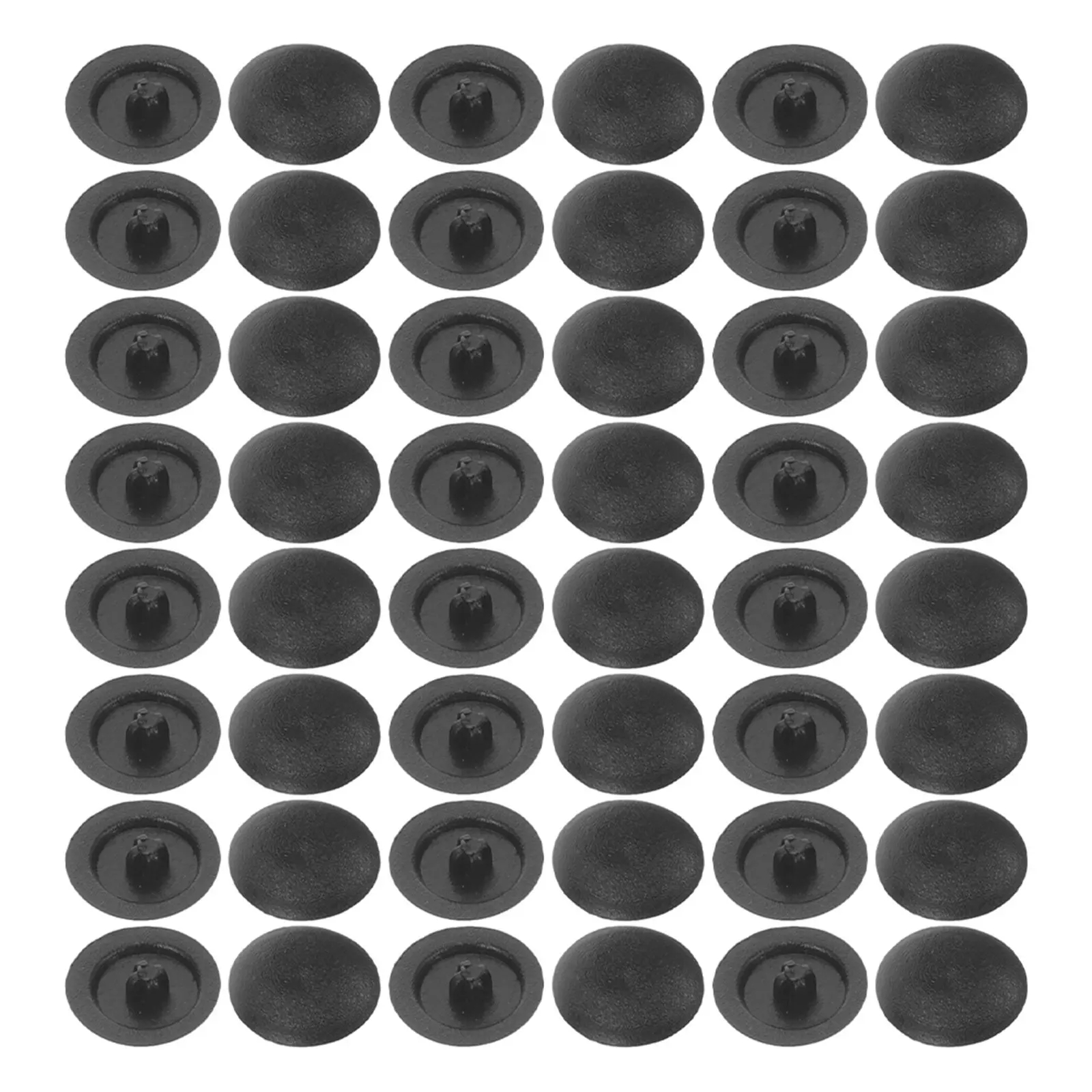 500Pcs Decorative Screw Caps Black 10Mm Plastic Dome Head Cover Plugs Furniture Hole Concealer Waterproof Cabinet Shelf Masking