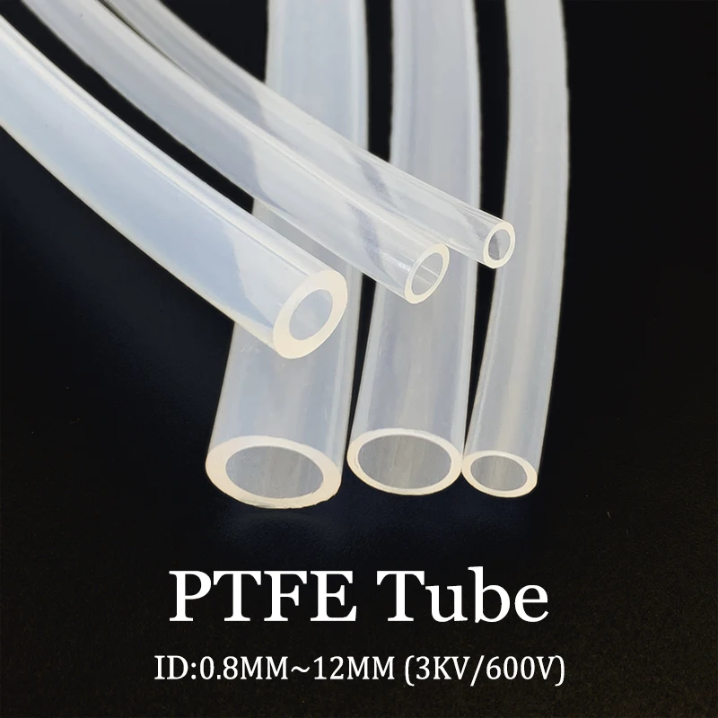 

Прозрачные трубки из ПТФЭ ID 0,8 мм ~ 12 мм, термостойкие, антикоррозийные, гладкие трубопровода с внутренней стенкой, транспортировочные изоляционные трубки
