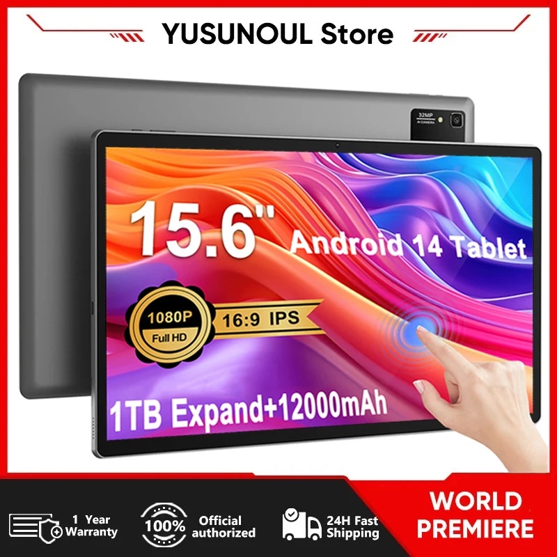 

Новейший 15,6-дюймовый обновленный большой планшет Android 14, 1920x1080 IPS-экран Helio G99, восьмиядерный процессор, 6 ГБ + 128 ГБ + 1 ТБ, расширение Wi-Fi