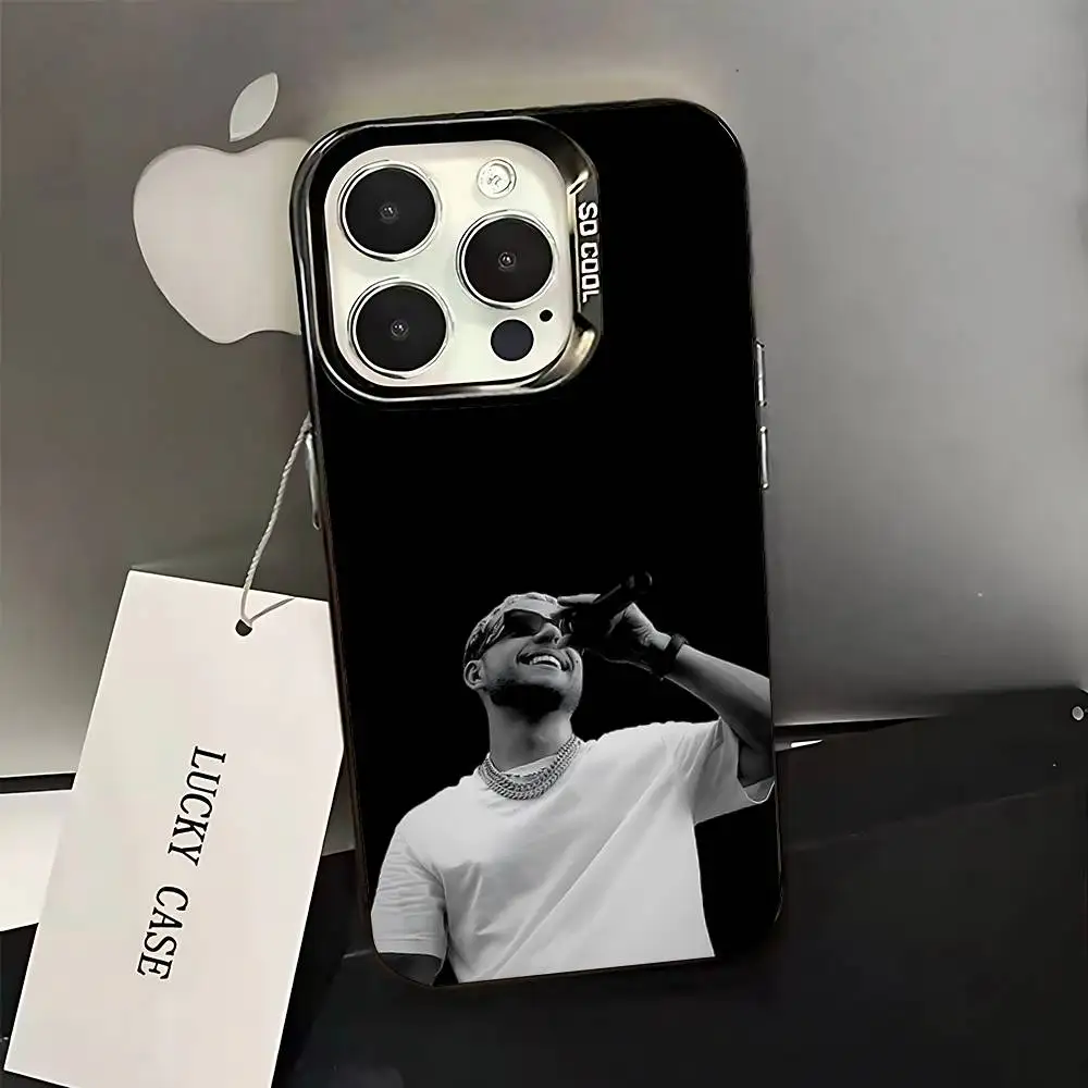 เคสโทรศัพท์ลายแร็ปเปอร์ชาวฝรั่งเศส Mathieu สำหรับ iPhone 16,15,14,13,12,11,Pro,XS,Max,Plus,Mini,SE สีดำด้านแบบกันกระแทก