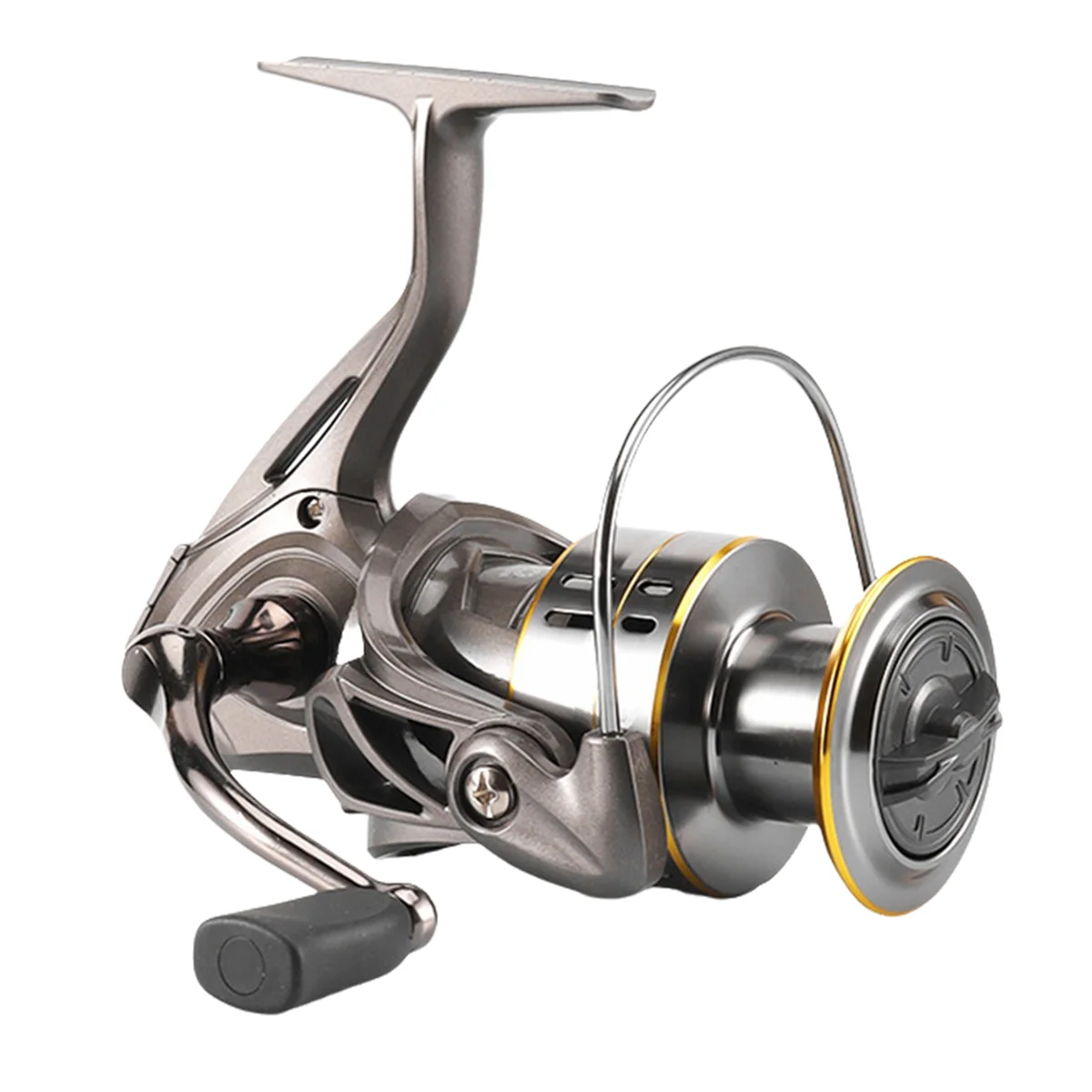 A72Z Luya Fishing Reel Spinnings Wheel Metal Long-Distance Casting Fishing Reel Spinnings Reel Gear (Soft Rubber Grip Ball),A