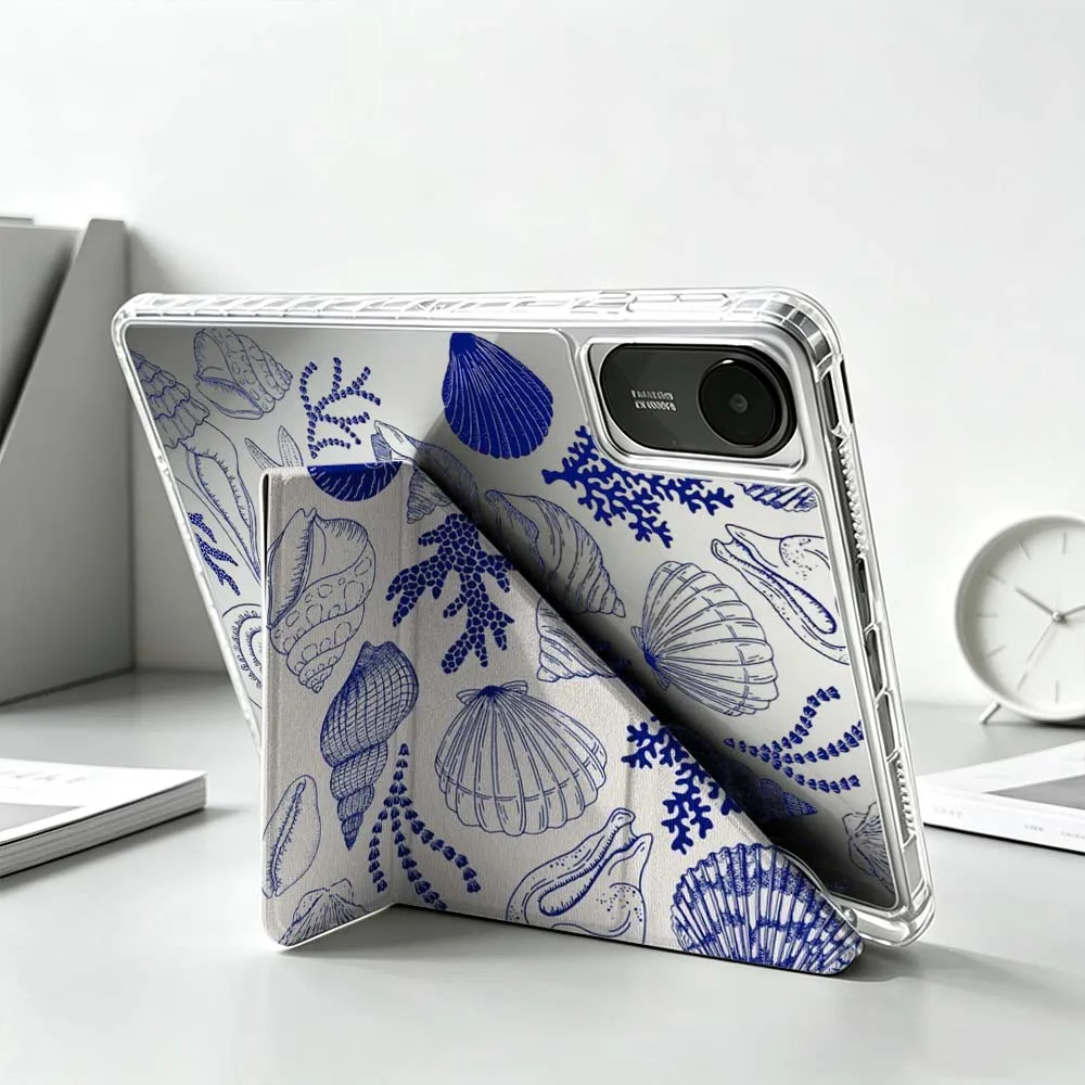 Seashells Starfish Conch Shells For Xiaomi Mi Pad 8 7 6 5 Pro Redmi Pad SE 2 Poco Pad Foldable 3Y Tablet Case Soft view 4