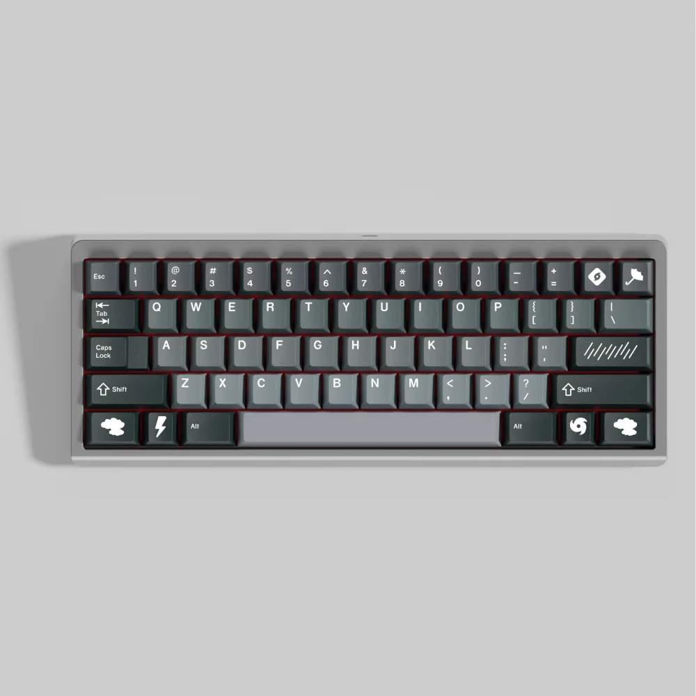 PBT Keycap GMK Storm Keycaps Cherry Profile Dye Sublimation Key Cap For MX Mechanical Magnetic Keyboard Split Space