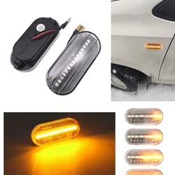 For VW Golf 3 4 MK3 MK4 Passat 3BG Polo 6N 9N Bora Vento Led Dynamic Side Marker Turn Signal Light Sequential Blinker Light