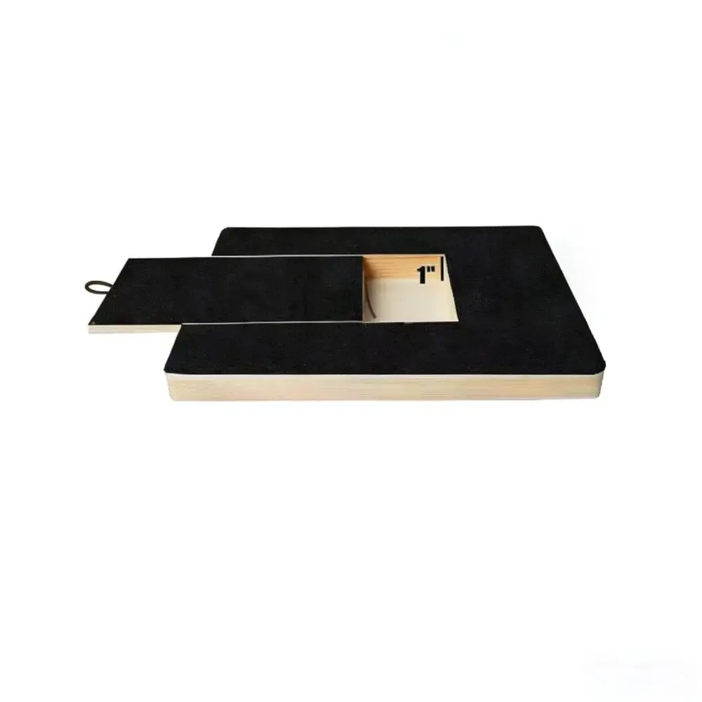 Wooden Dog Scratch Pad With Food Drawer Nail Grinder Board Interactive Pet Nail Care File Tool For Training Grooming