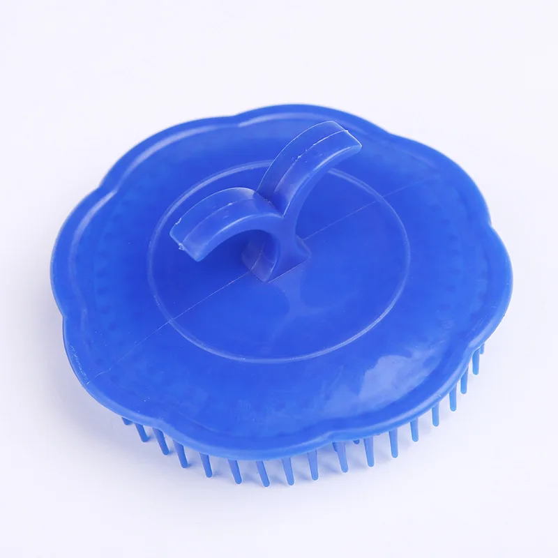 Masajeador de cuero cabelludo de silicona suave, cepillo para lavar el cabello, productos de baño, peine para lavar el cabello, cepillo de baño de limpieza anticaspa, 1 ud.