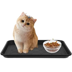 42X32X3Cm Black Shoe Tray Boot Mat Multifunctional Storage Trays Non Slip Pet Tray Car Trunk ganizers Plant Plate Household