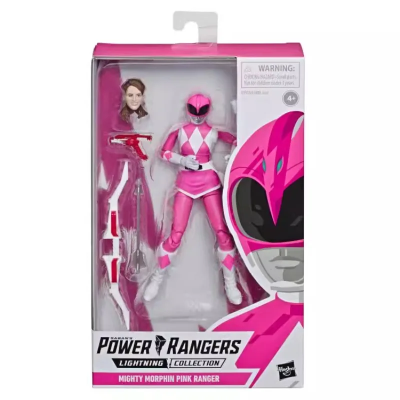 Hasbro Anime Mighty Morphin Power Rangers Pink Ranger Golden Ranger Gifts for Children Action Figure Model Toys