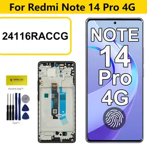 Bilashmart AMOLED Xiaomi Redmi Note 14 Pro 4G LCD Display Screen Touch Panel Digitizer Assembly Redmi Note14Pro 4G 24116RACCG