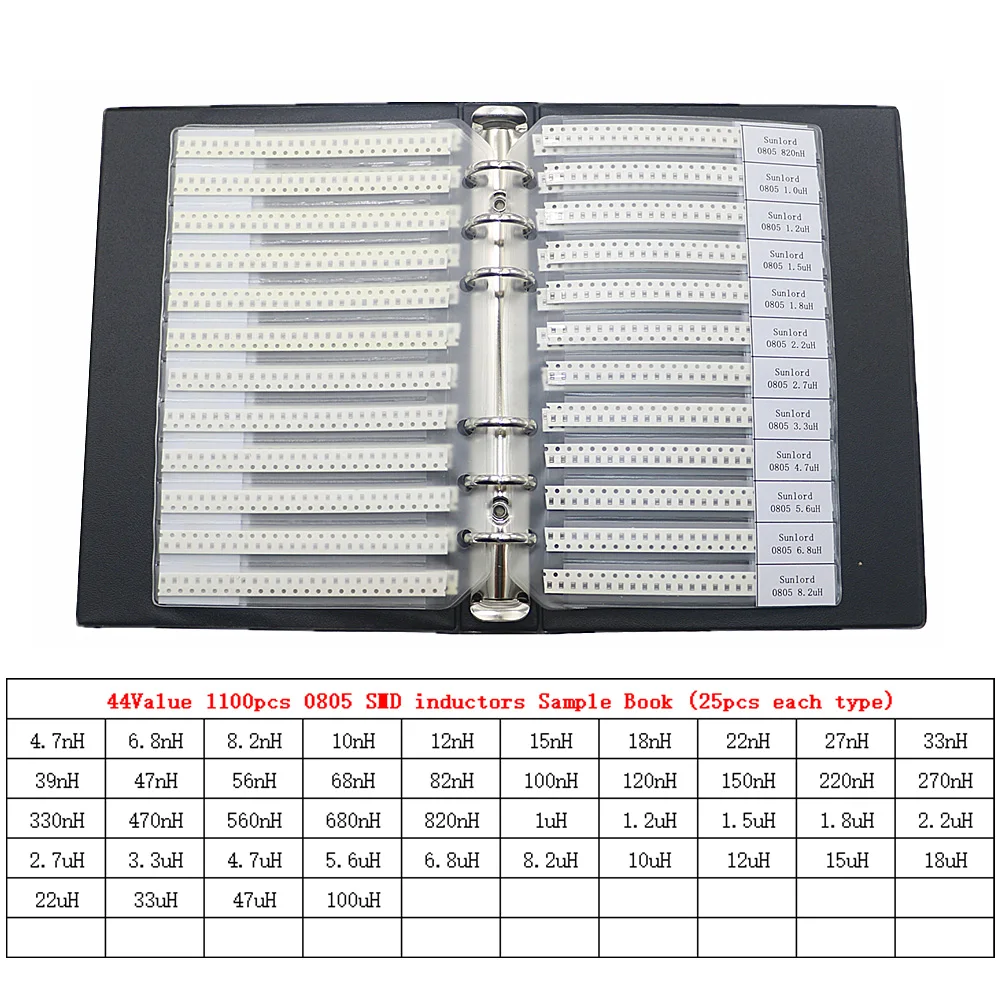 Kit assressentid'inducteurs SMD DIP, 2.2uH, 3.3uH, 4.7uH, 6.8uH, 10uH, 22uH, 47uH, 68uH, 100uH, 220uH, 330uH, 470uH, 680uH, 1mH, 4.7mH, 10mH, 100mH