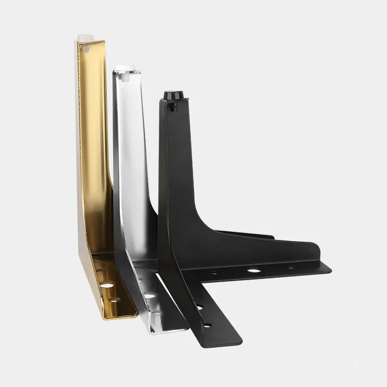 4 pz/set gambe per mobili per la casa di lusso oro nero argento piedini per divani in metallo resistente per Hardware per mobili da scrivania per