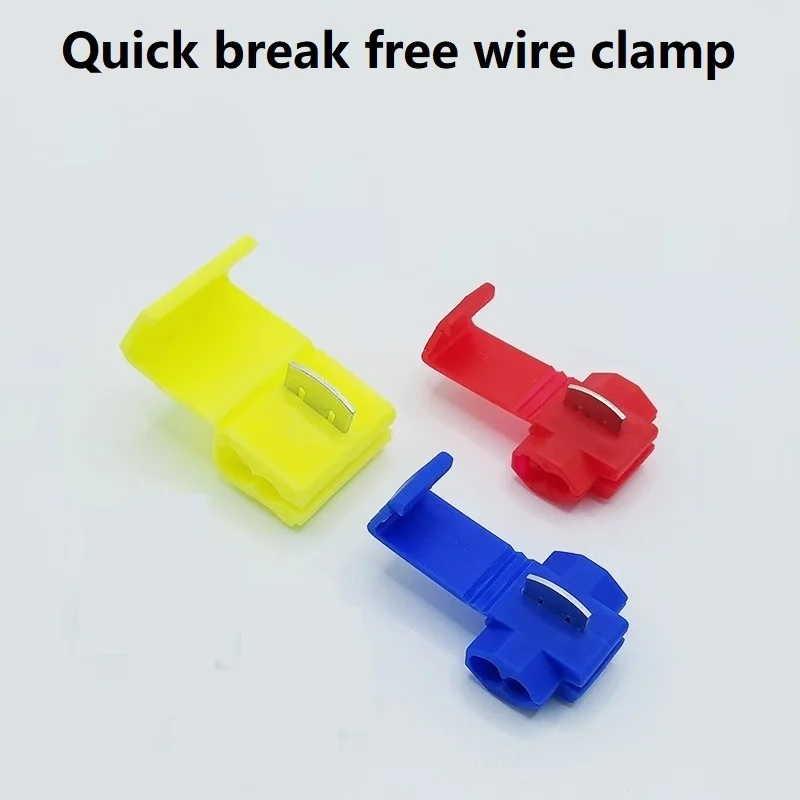 50pcs Wire Cable Connectors Scotch Lock Electric Quick Splice Terminals Crimp Non Destructive Without Breaking Line