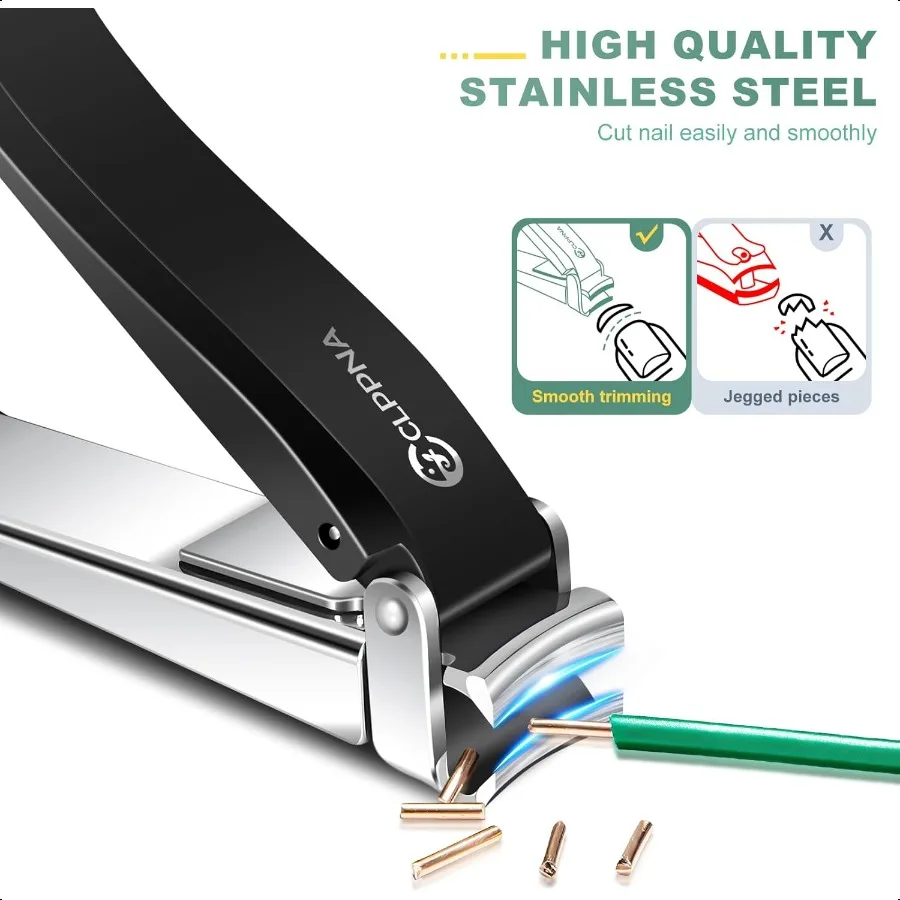 Nagelknipper voor mannen met vanger Zware vingernagelknipper Volwassen roestvrijstalen nagelknipper Vingernagel Teennagelknipper I