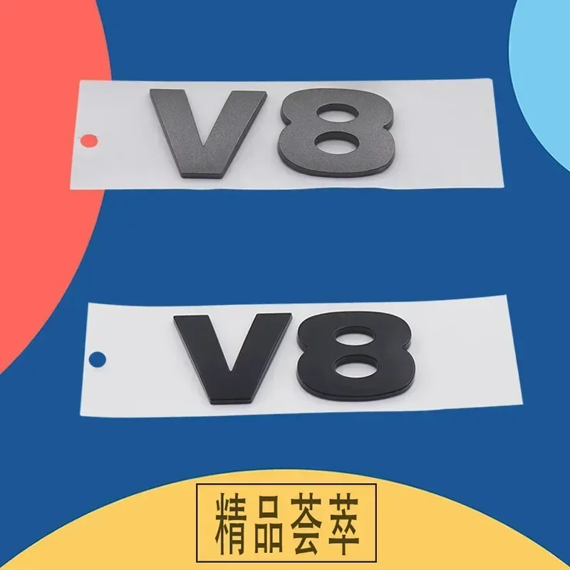 OK For Discovery Evoque Vogue car Engine Hood Fender trunk Tail Rear Decal Emblem 3D Premium V8 V 8 Letters Badge Sticker