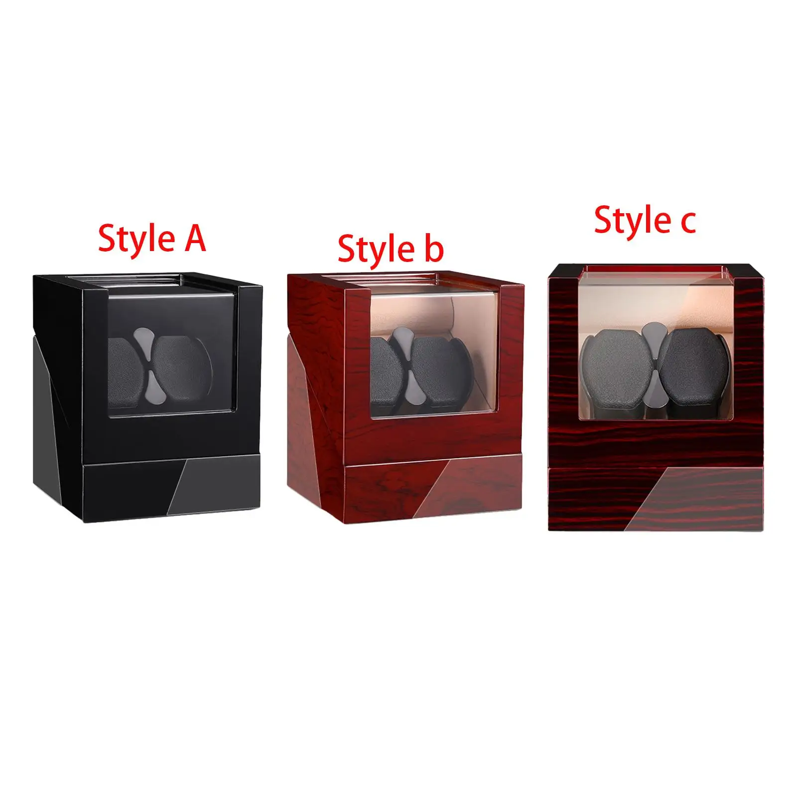 Double Watch Winders Watch Holder with Quiet Motor USB Motor Shaker Jewelry Storage Automatic Watch Winder for Desktop Women Men