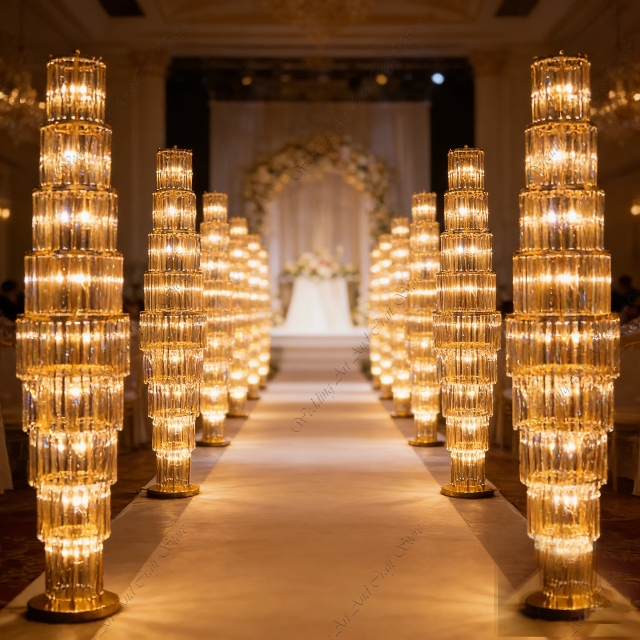 2pc f30 Wedding Arch T-Stage Road Guide Strips Lamp Walkway Stand for Wedding Stage Decoration LED Light Walkway Light ivy627