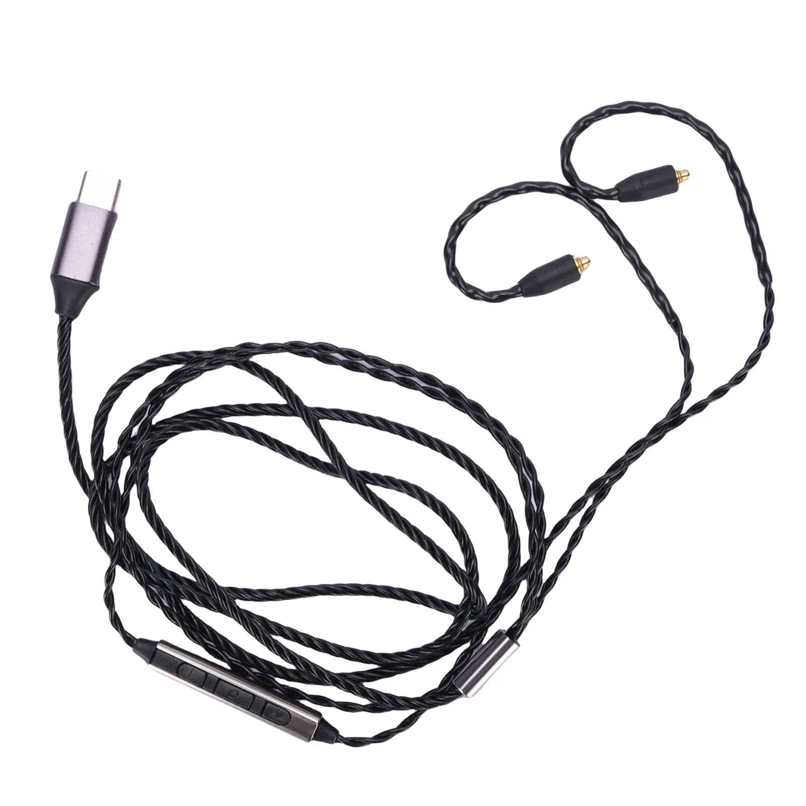 OFC Headphone Replacement Cable Anti Knot Tearproof Lossless Sound Earphone Cable Replacement 47.24in Flexible for Repairing