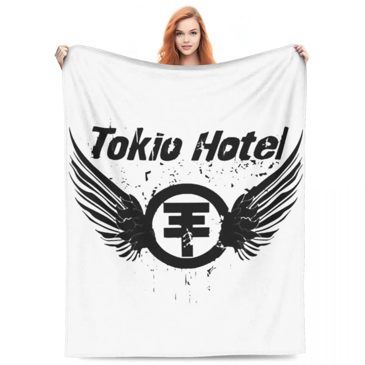 

H-Hotel Tokio Flannel Blanket Rock Music Band Logo Warm Soft Throw Blanket for Chair Sofa Bed Travel Bedspread Sofa Bed Cover