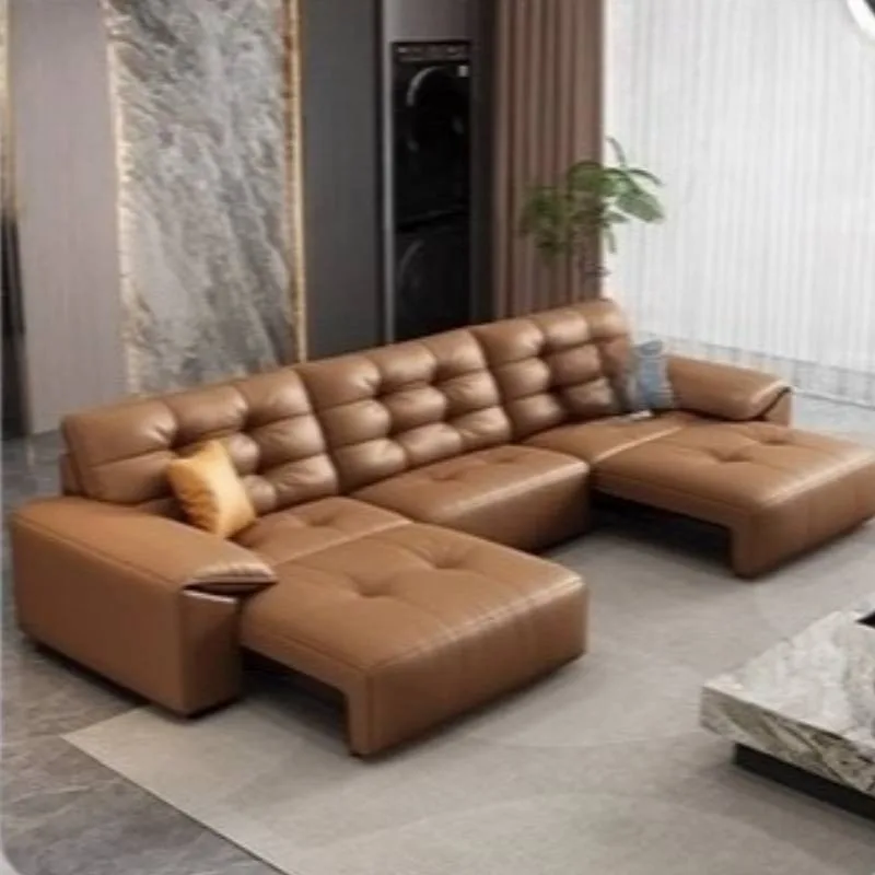 أريكة كرسي كهربائي مقاومة للماء باللون البني، كرسي كهربائي كبير الحجم، كرسي أريكة أثاث Woonkamerbanken الحديث