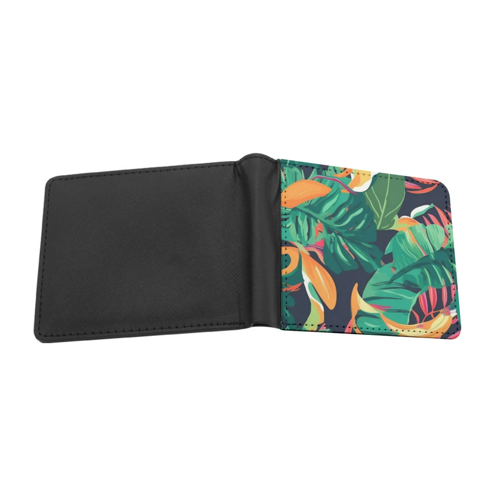 Tropicana Paradise New Print Wallet Short Men Wallets Credit Card Holder Purses Tropical Exotic Pattern Ambiance Beachy Island