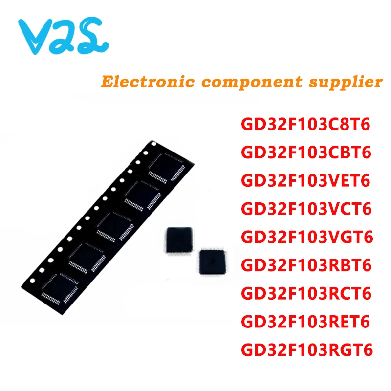 

100% New GD32F103C8T6 GD32F103CBT6 GD32F103VET6 GD32F103VCT6 GD32F103VGT6 GD32F103RBT6 GD32F103RCT6 GD32F103RET6 GD32F103RGT6...