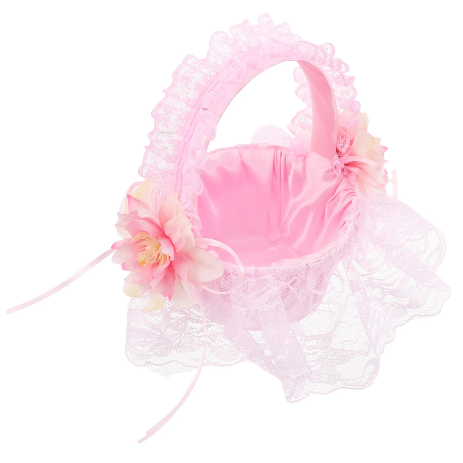 Wedding Flower Handheld Woven Flower Basket For Petals Small Rustic Decorative Storage Basket Home Decor
