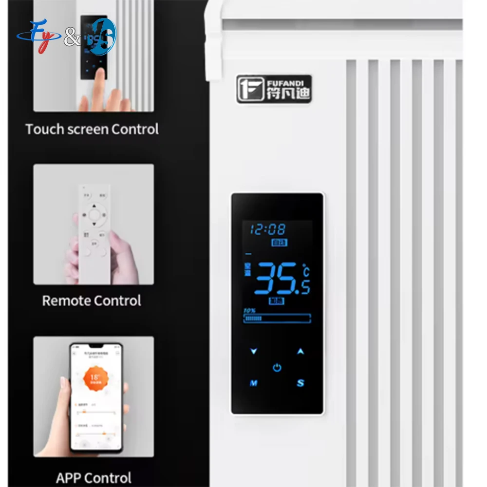 2500W Portable Electronic Heater for Home Use Rapid Heating Fan Infrared Heater Remote Control Overheat Protection EU/UK Plug
