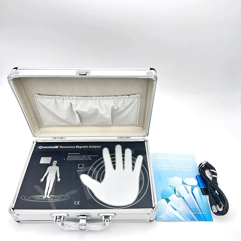 Palm touch test Bioresonance quantum magnetic pulse analyzer Portable health vitamin test PDF and URL link test report