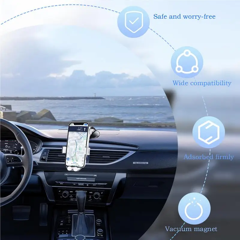 Автомобильное крепление для сотового телефона на присоске, подставка для телефона, автомобильные аксессуары для лобового стекла, приборная панель, окно, центральная консоль