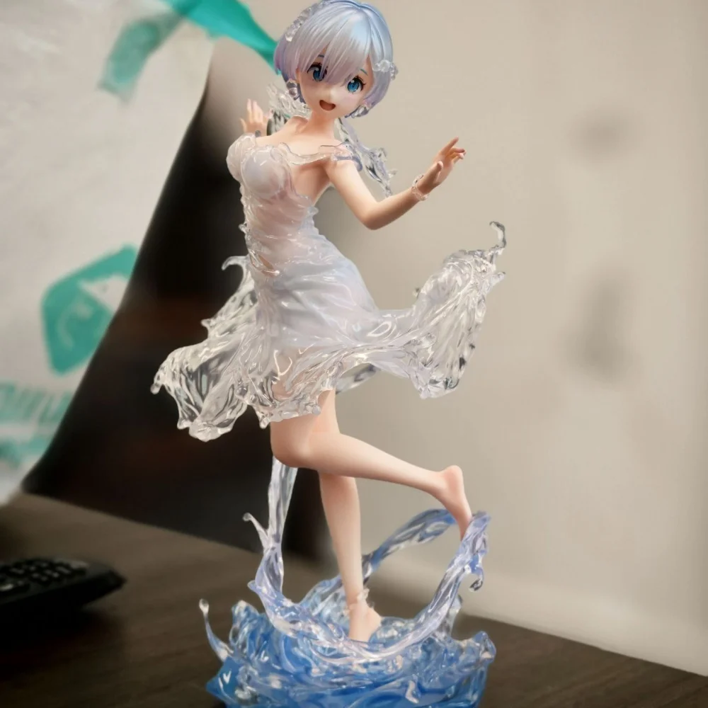 

Anime Re Life In A Different World From Zero Remu Dress Of Water PVC Action Figure Collectible Model Doll Toy 24CM