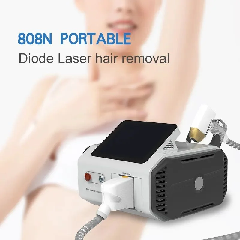 Portable Hair Removal 808nm Diode Laser 755nm 808nm 1064nm For All Skin Permanent Painless Skin Rejuvenation Beauty Salon Use