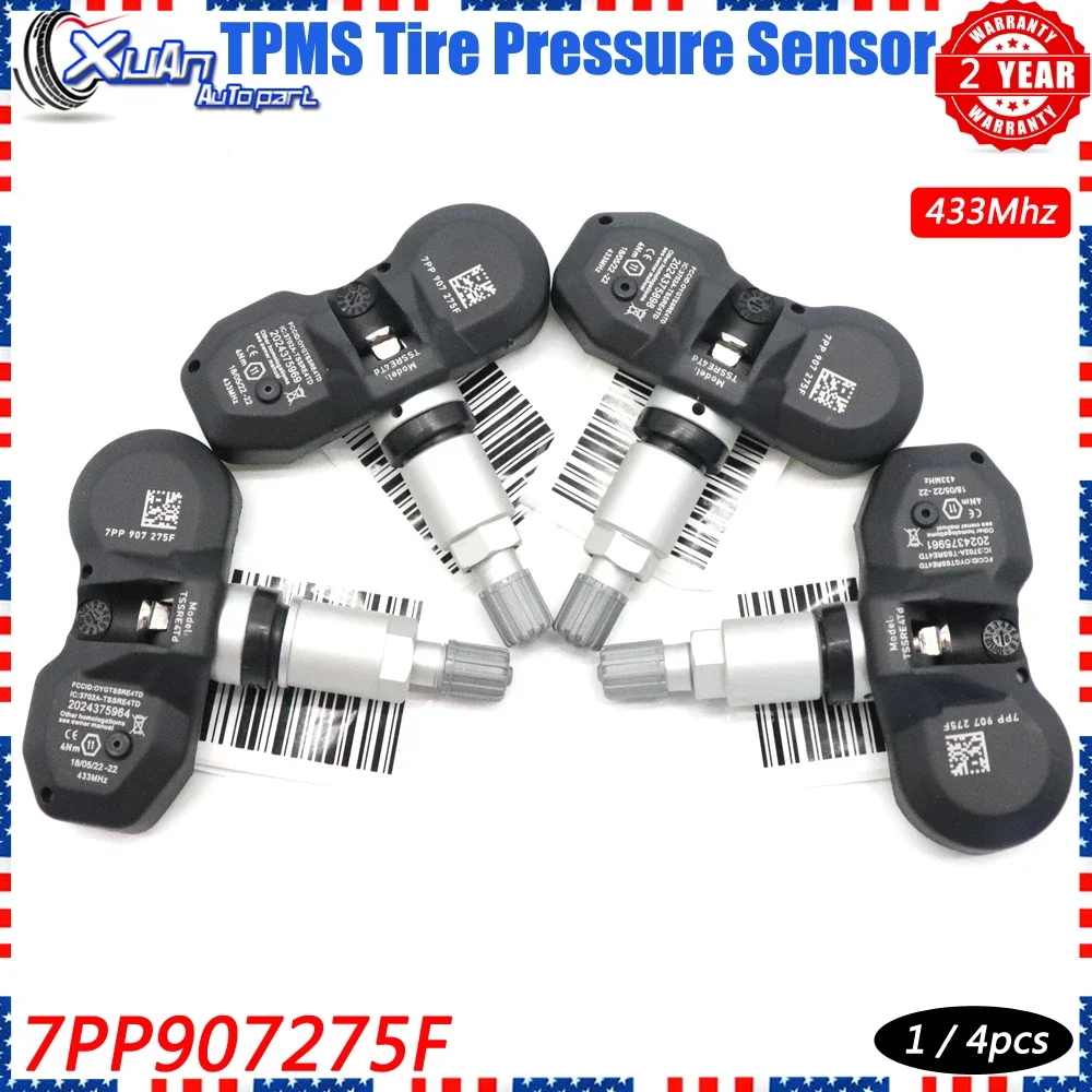 XUAN-Capteur de pression TPMS 7PP-907-275F, pour AUDI A4 horizon A8 Q7 R8 RS4 RS7 S4 Dock S8 2002-2017 7PP907275F 433 Z successif