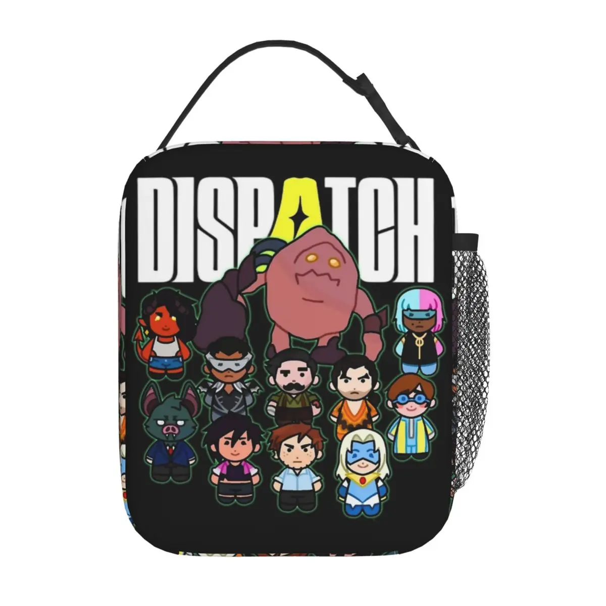 Gastos de envío personajes del juego Chipi bolsas de almuerzo aisladas bolsa refrigeradora grande reutilizable caja de almuerzo Tote escuela Picnic bolsos de comida