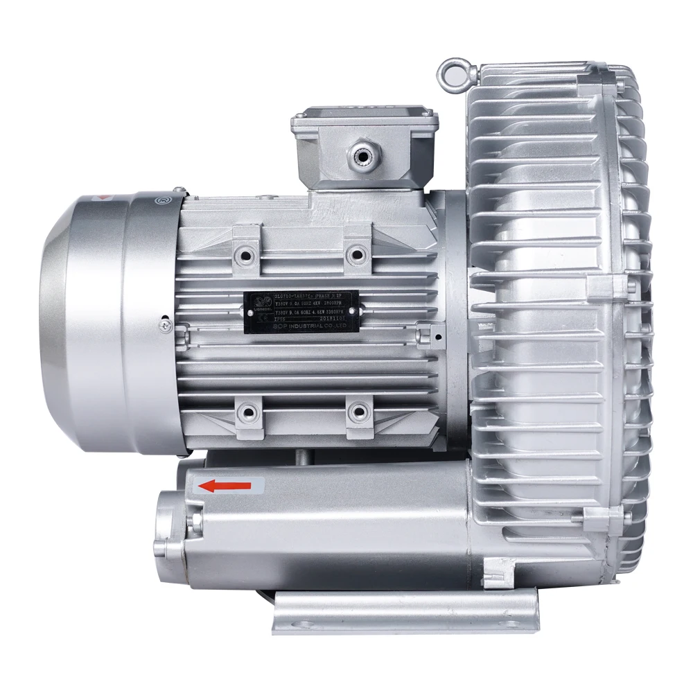 Высококачественный трехфазный кольцевой вентилятор для биогаза мощностью 5 л.с. для передачи биогаза