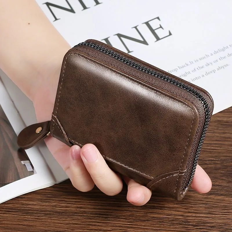 Anti-theft Swipe Men Wallets card bag Anti-degaussing multi-card card holder Driver's license compact women's card holder wallet