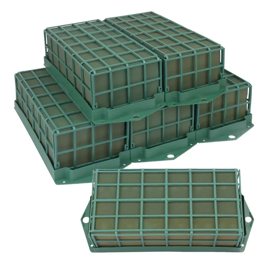 

Pack Floral Foam Cage, Premium Floral Cage Foam Box for Fresh and Artificial Flowers Perfect for Wedding, Home and Garden Decora