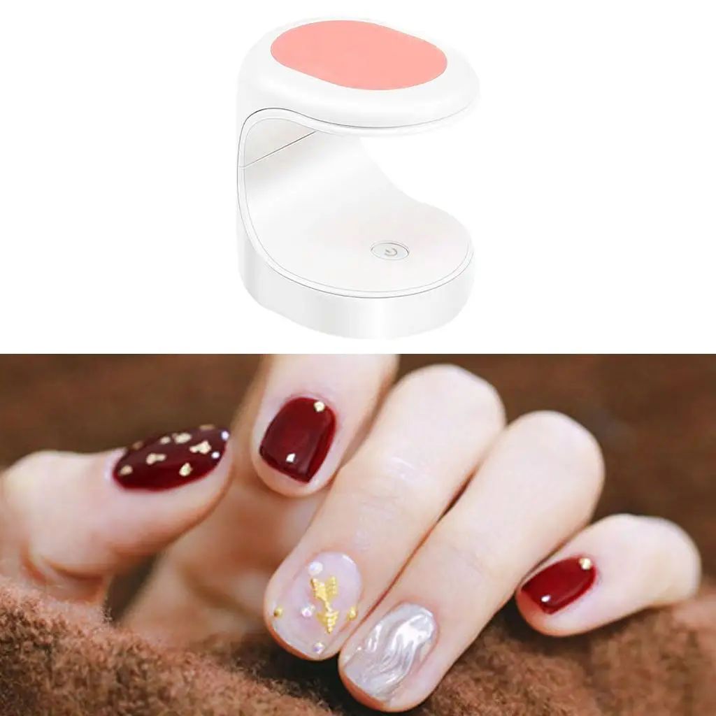Smart Sensor Mini LED Nail Lamp Fast Curing Gel Polish Dryer Portable Manicure Light with USB Cable for Home Salon Pedicure Nail