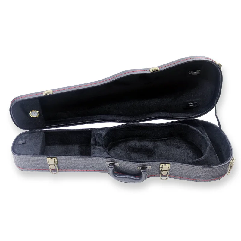 4/4 Violin Case Double Shoulder Leather Violin Box Waterproof Shockproof Box Portable Carrying Violins Instrument Accessories