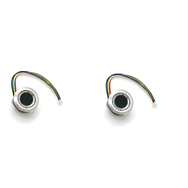 2X R503 Circular Round RGB Ring Indicator LED Control DC3.3V MX1.0-6Pin Capacitive Fingerprint Module, 15Mm