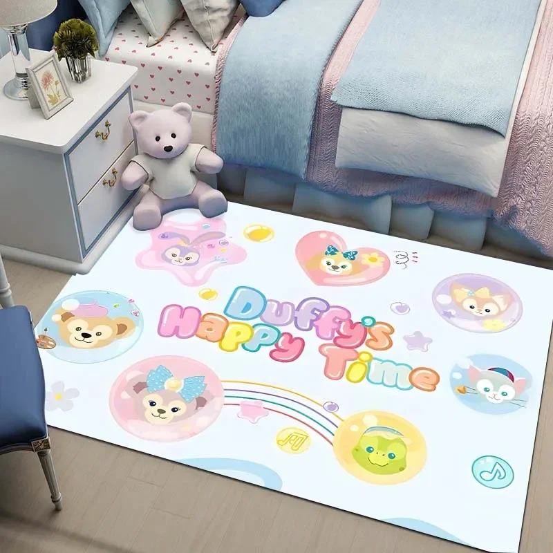 Disney Stellalou Friend of Duffy Printed Rug for Living Room Bedroom Carpet Bedside Floor Mat Girl's Room Play Mat Home Decor