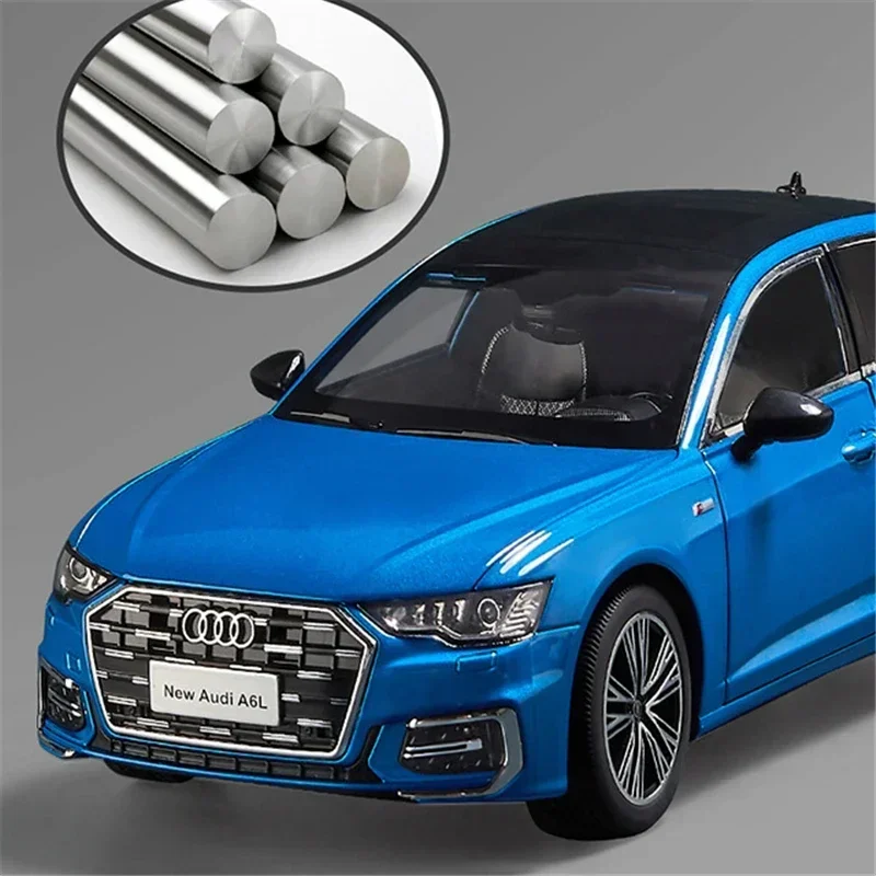 

NEW 1:18 A6 Alloy Car Model Diecast Large Size Metal Vehicle Car Model High Simulation Sound and Light Collection Toy Gift